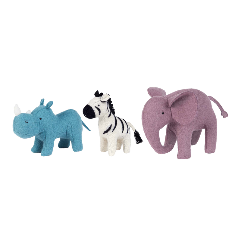 Holdie Safari Animals - Set of 3 by Olli Ella