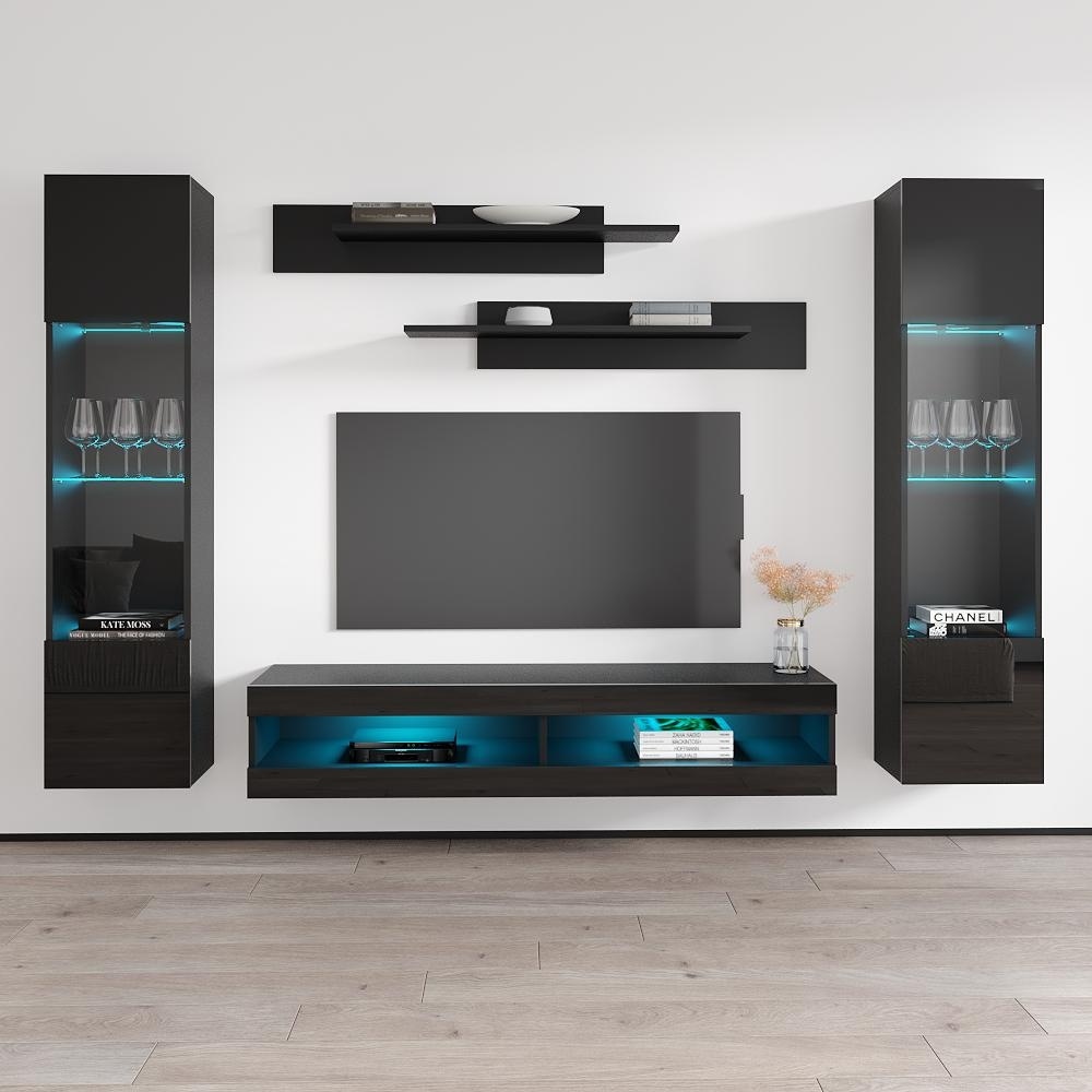 Fly AB3 34TV Wall Mounted Floating Modern Entertainment Center