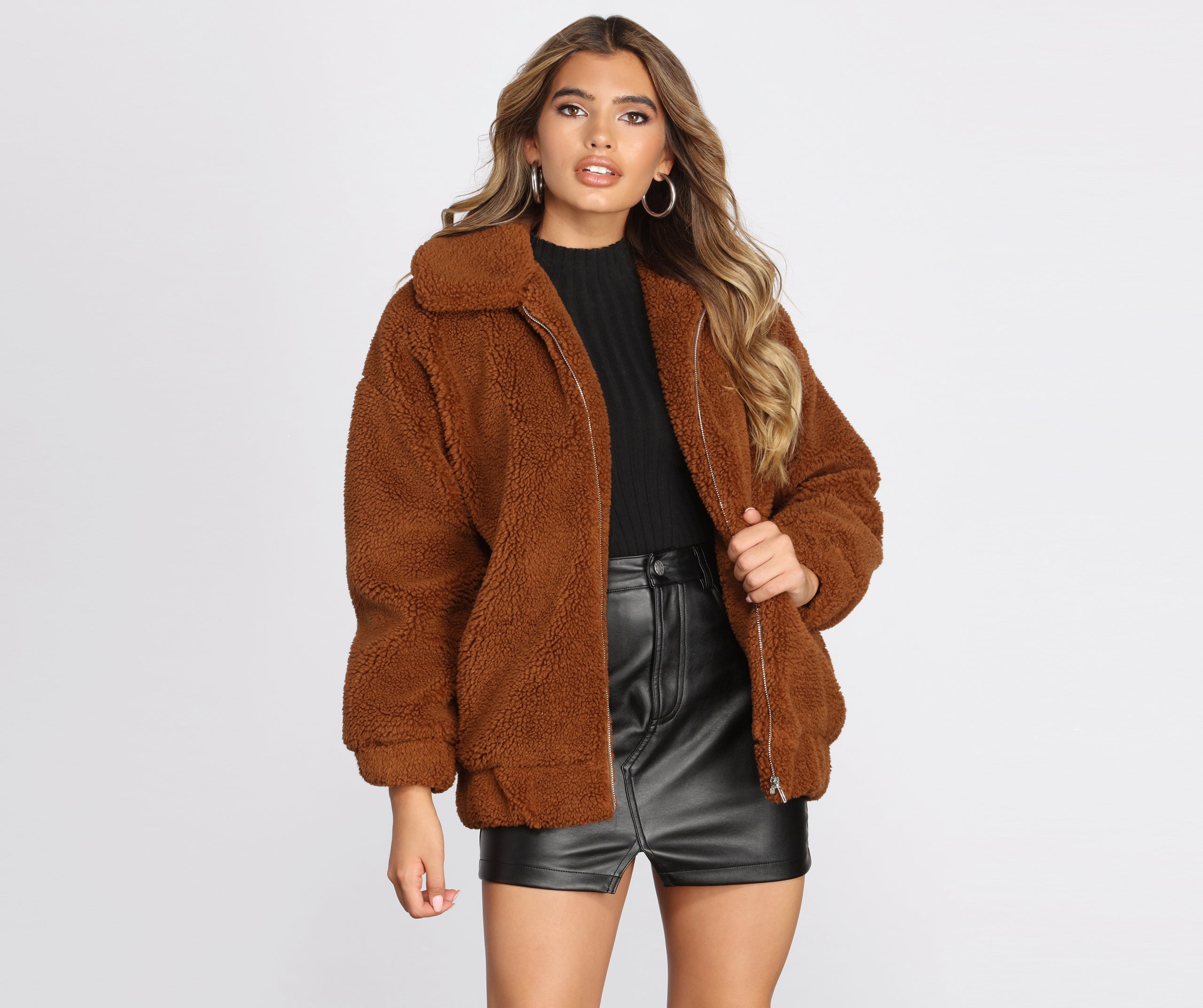 On It Over-sized Teddy Jacket