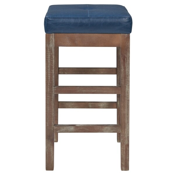 Valencia Bonded Leather Backless Counter Stool