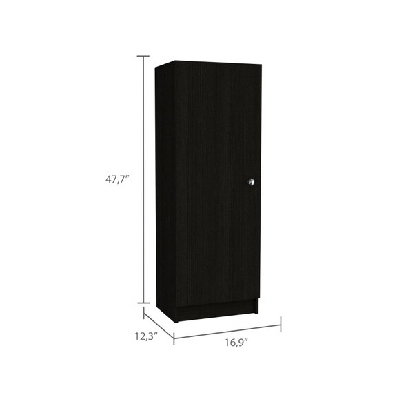 Richmond Rectangle Pantry Cabinet Black Wengue B06...