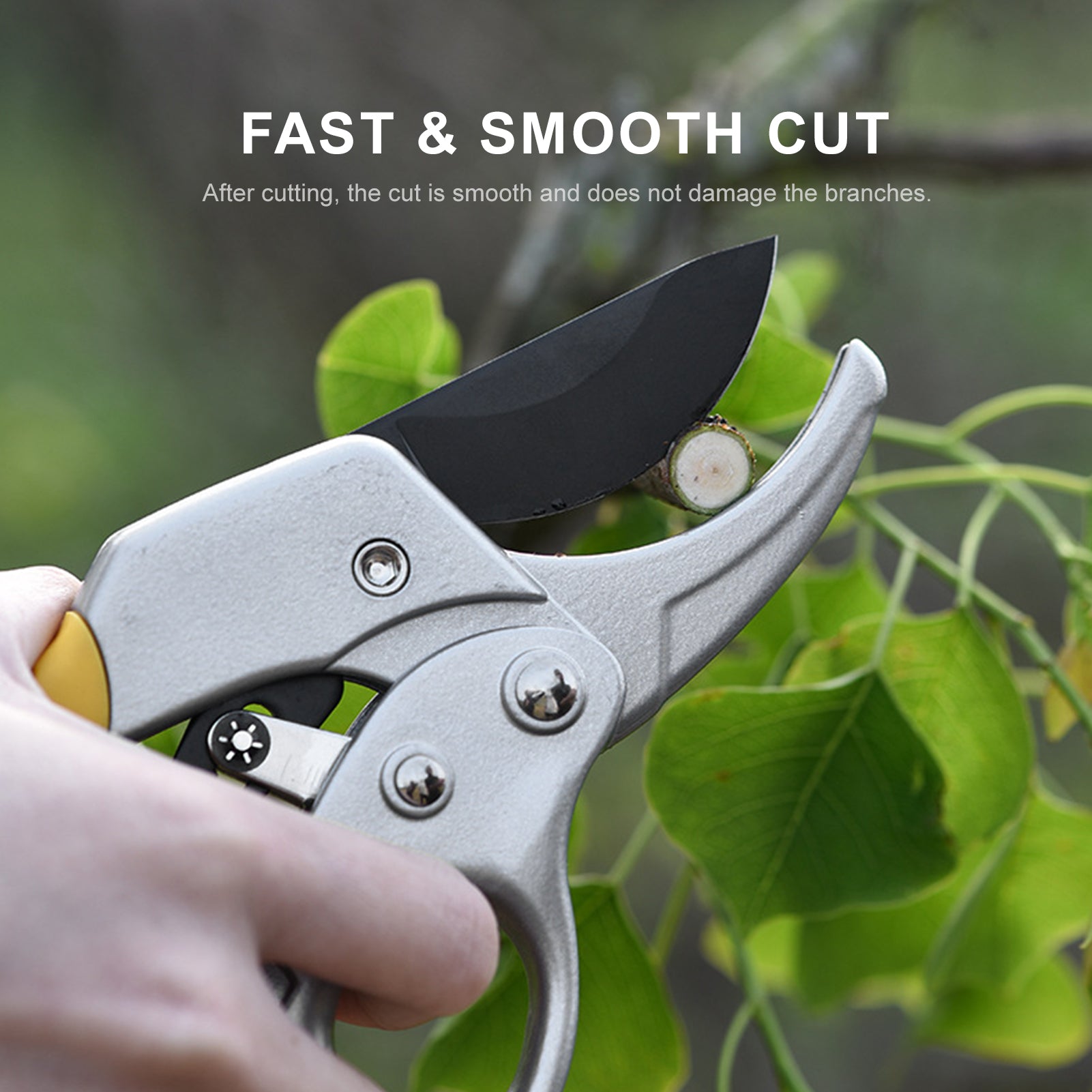 MIXFEER Secateurs Steel Blade Pruning Shears with Ergonomic Handles Gardening Pruning Scissors Bonsai Cutters Gardening Tool Kit for Plants Rose Flowers Fruit Trees