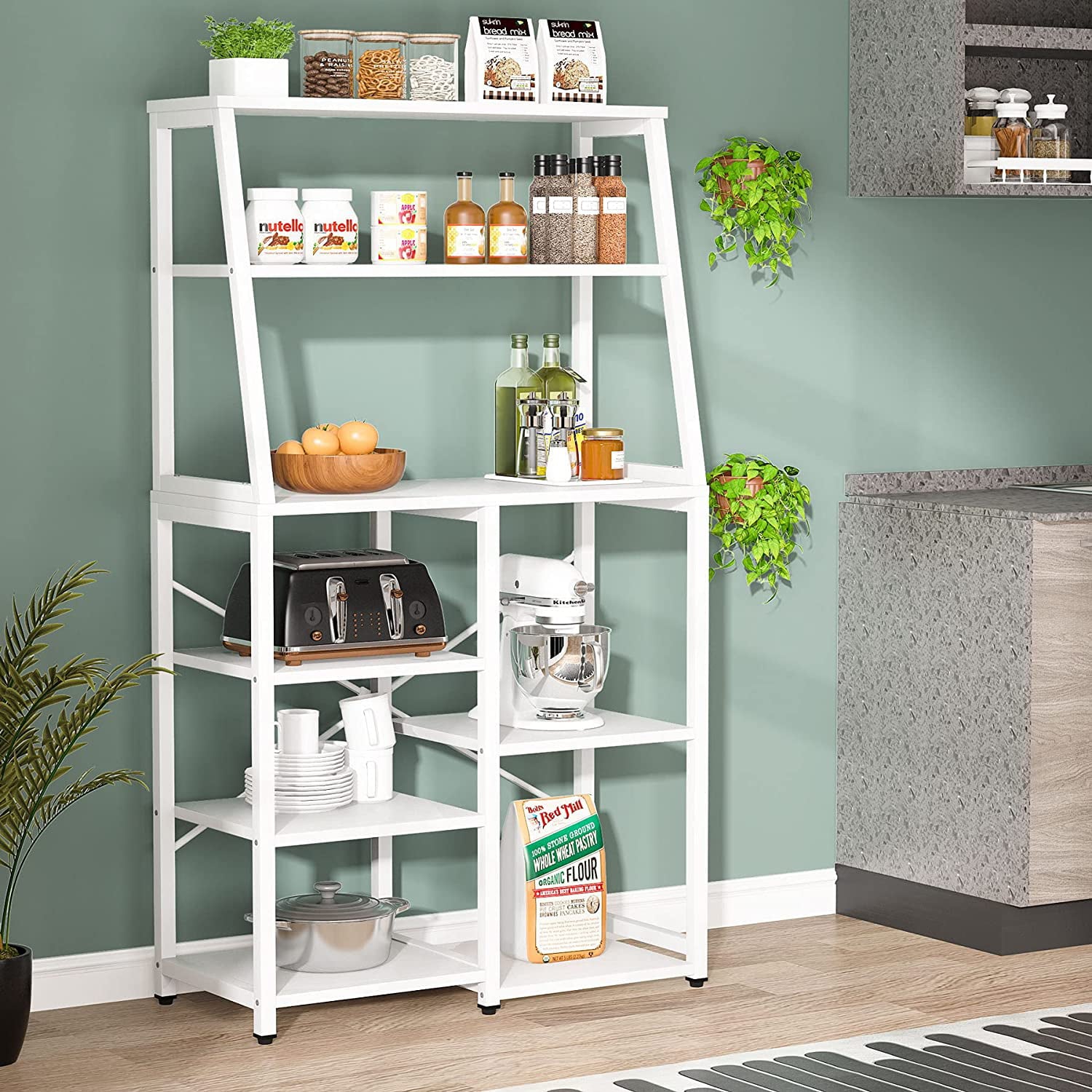 Tribesigns Kitchen Baker’s Rack with Storage Shelves