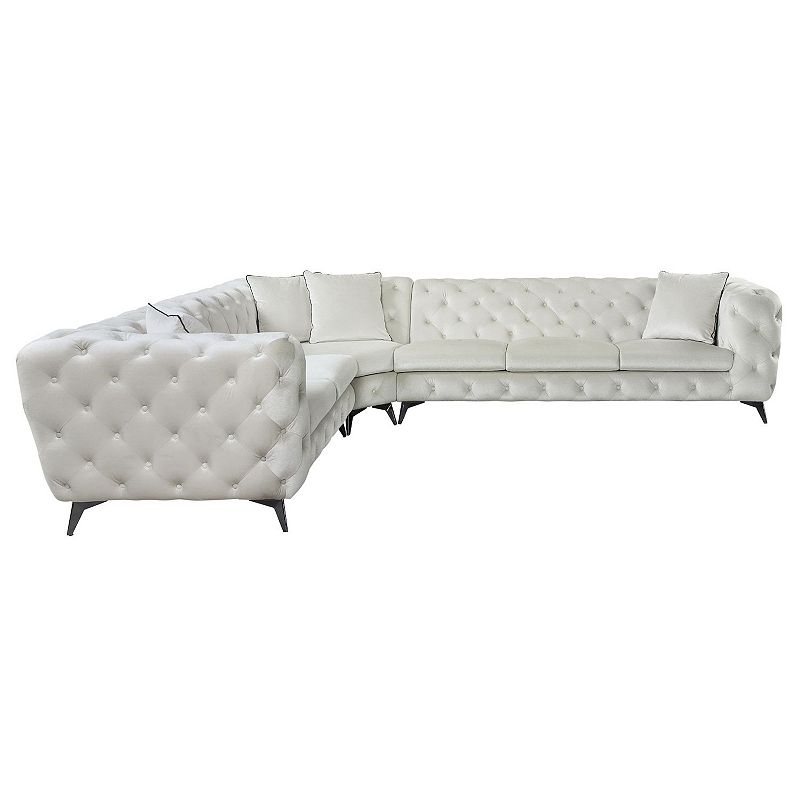 F.c Design Modern Sectional Sofa With 4 Pillows Included