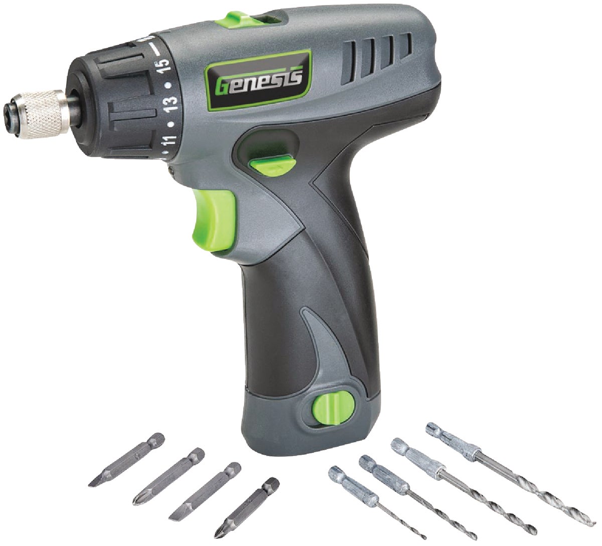 Genesis 8V Lithium-Ion Cordless Screwdriver Kit