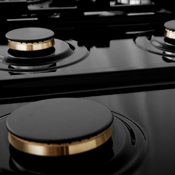 ZLINE Porcelain Gas Stovetop in Fingerprint Resistant Stainless Steel with Gas Burners