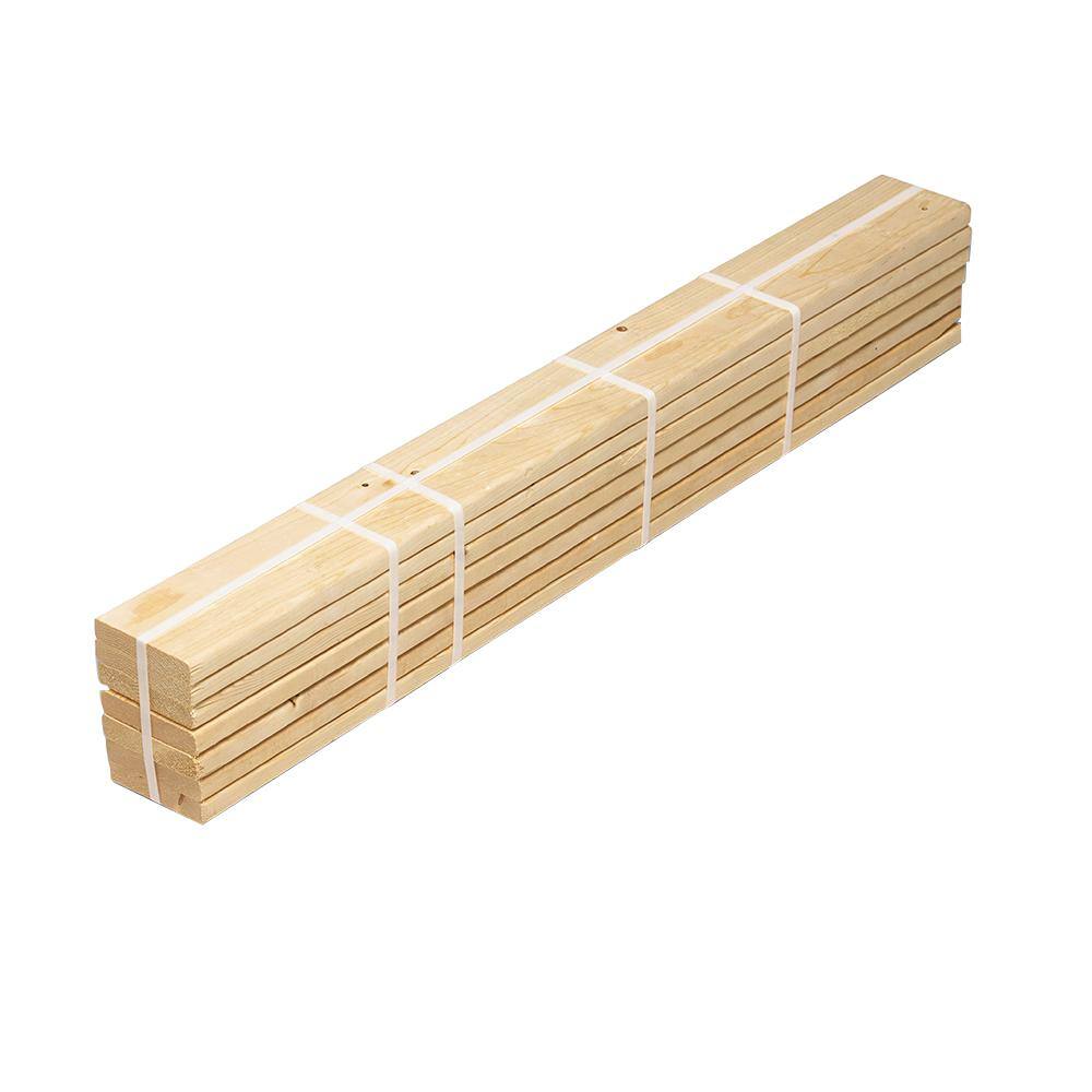 1 in. x 4 in. x 5 ft. Pine Queen Bed Slat Board (7-Pack) 231575