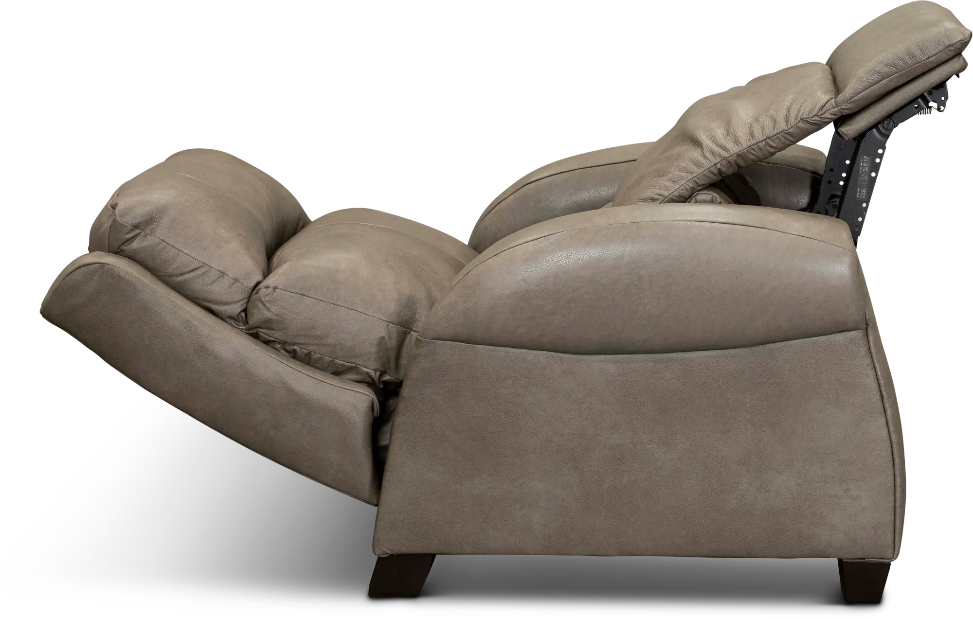 Saturn Beige Leather-Match Zero Gravity Power Recliner