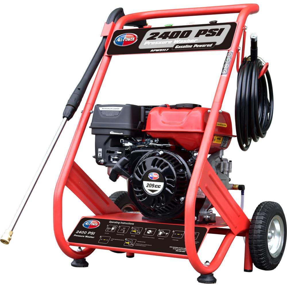 All Power 2400 PSI 25 GPM Gas Powered Pressure Washer