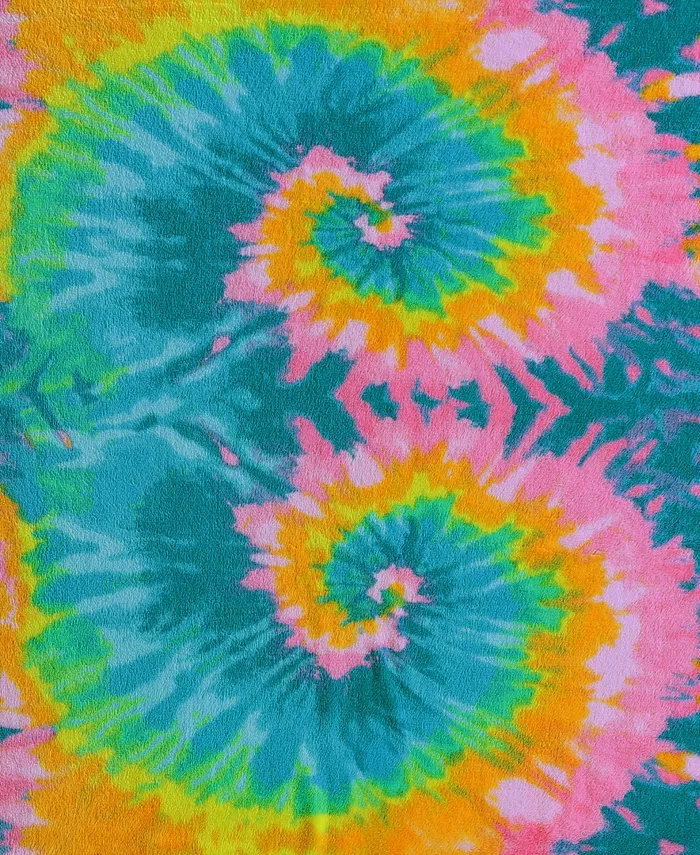 Betsey Johnson CLOSEOUT! Tie Dye Love Ultra Soft Plush Blanket  Twin