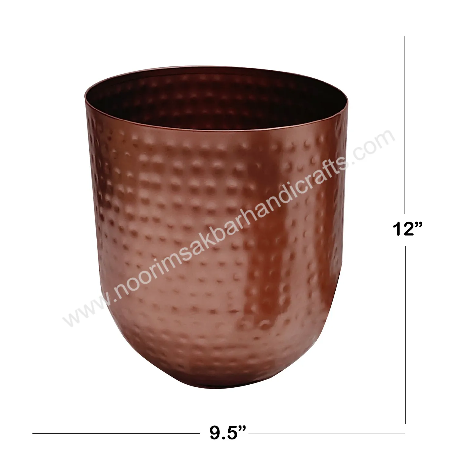 Wholesale Supply Hammered Home Decoration Copper Metal Planter without  Stand for Table Top Decoration Available at Best Price