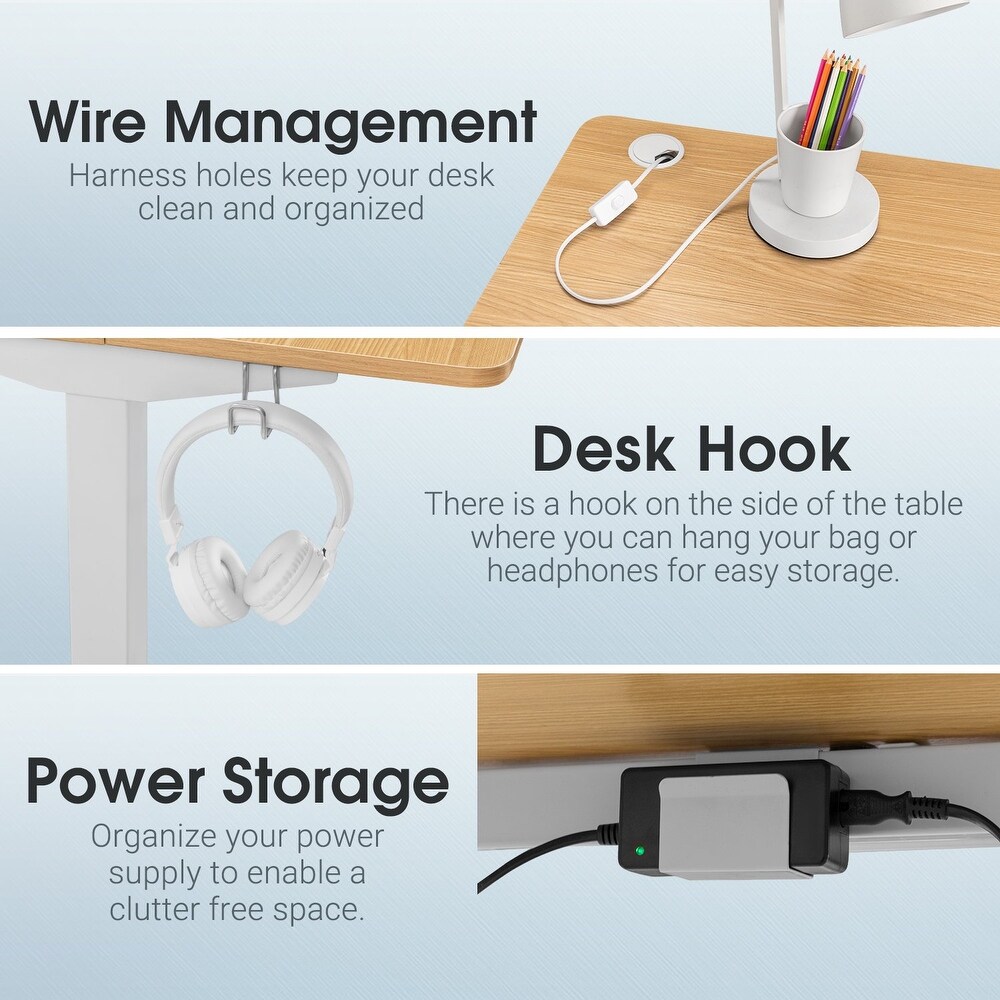 Homall Electric Height Adjustable Standing Office Desk