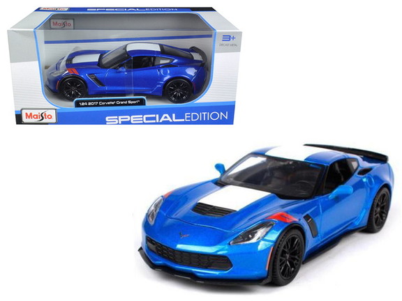 Maisto 2017 Chevrolet Corvette Grand Sport Blue Me...