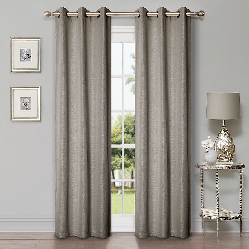 Superior Linen Blackout Rod Pocket Curtain Set