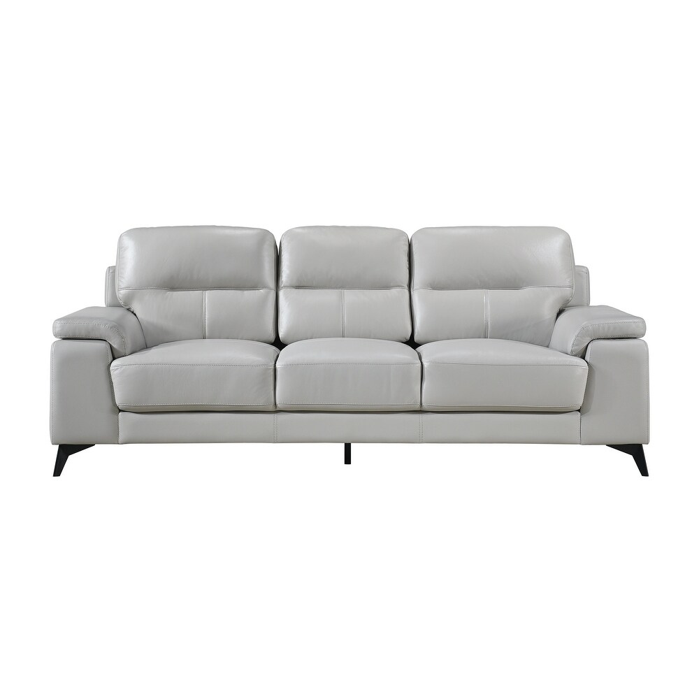 Socorro Contemporary Leather Sofa