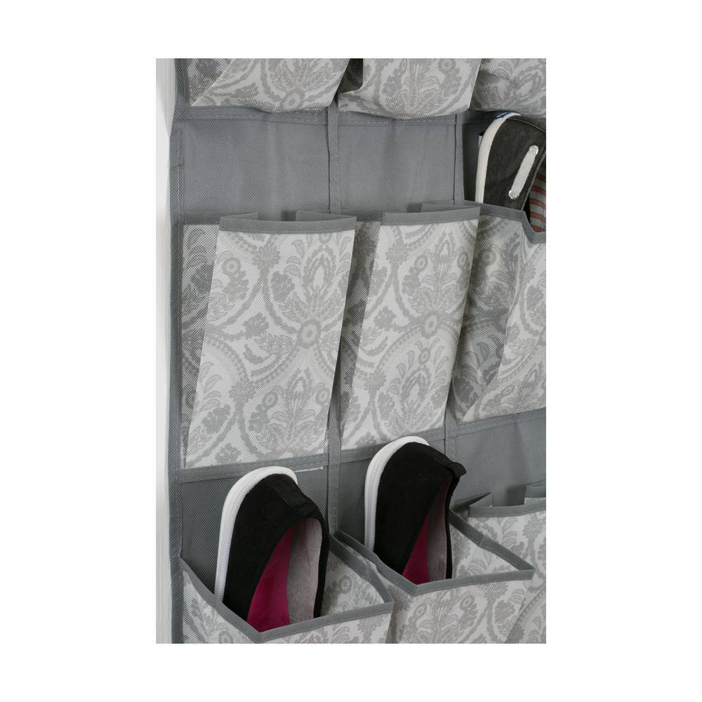 Laura Ashley 53.5 in. H 10-Pair Almeida Polypropylene Hanging Shoe Organizer LA-95606