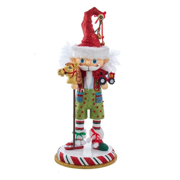 Kurt Adler 15Inch Hollywood Elf with Hobby Horse Nutcracker