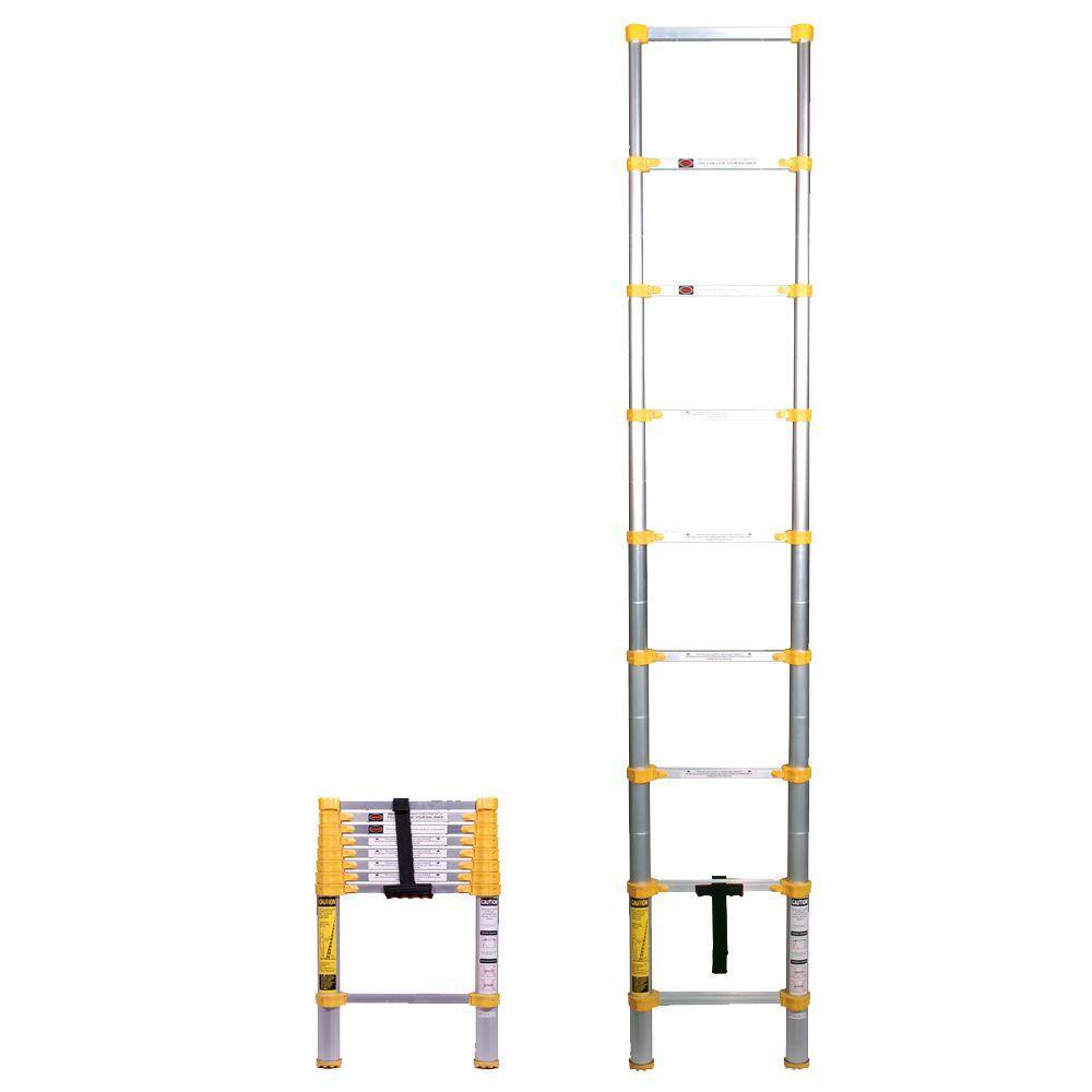 XTEND+CLIMB 8.5 ft. Aluminum Telescoping Extension Ladder (12.5 Reach Height) 250 lbs. Load Capacity Type 1 Duty Rating 750P+