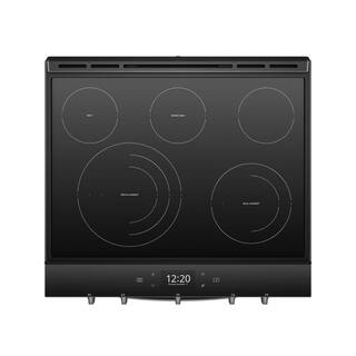 Whirlpool 6.4 cu. ft. Smart Slide-In Electric Range with Air Fry When Connected in Fingerprint Resistant Black Stainless WEE750H0HV