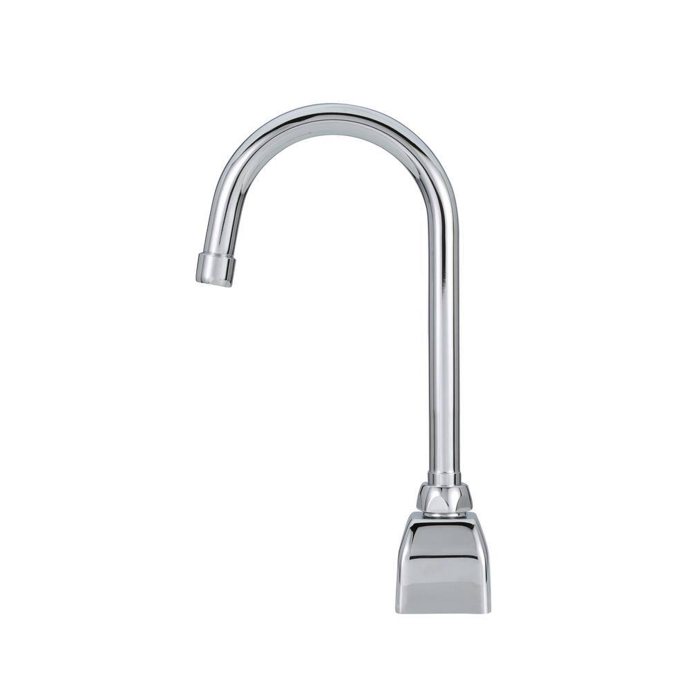 Zurn AquaSense Hardwired Touchless Single Hole Bathroom Faucet with 0.5 GPM Aerator 8 in. Cover Plate in Chrome Z6920-XL-ACA-CP8