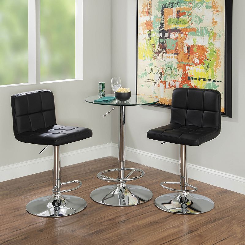 Linon Jenna Pub Table and Stool 3-piece Set