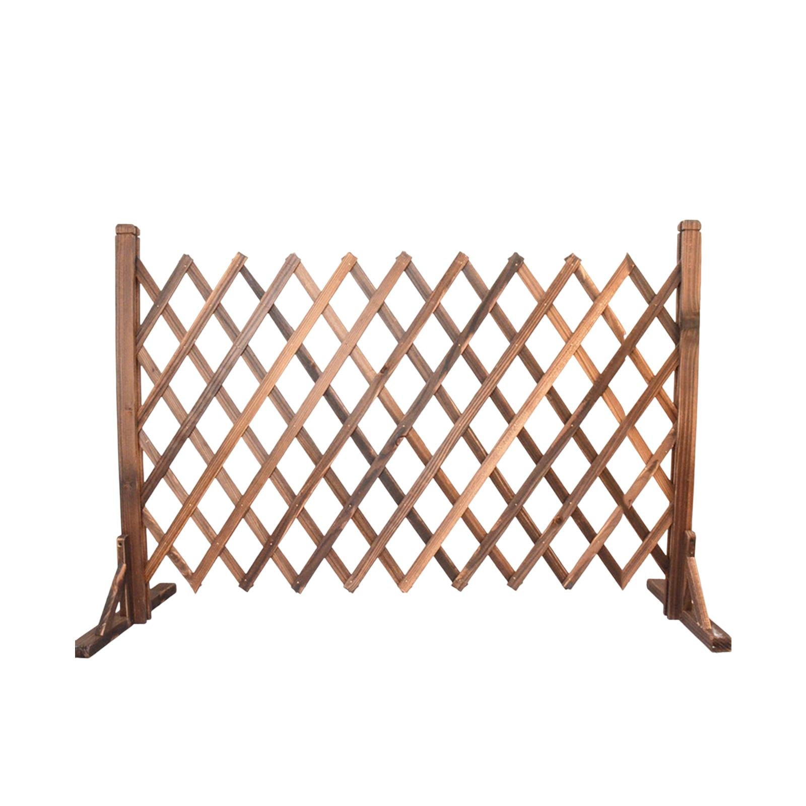 Expandable Wood Fence Retractable Garden Trellis Wedding Photo Props Lattice Fence for Entrance Outdoor Indoor Courtyard Garden