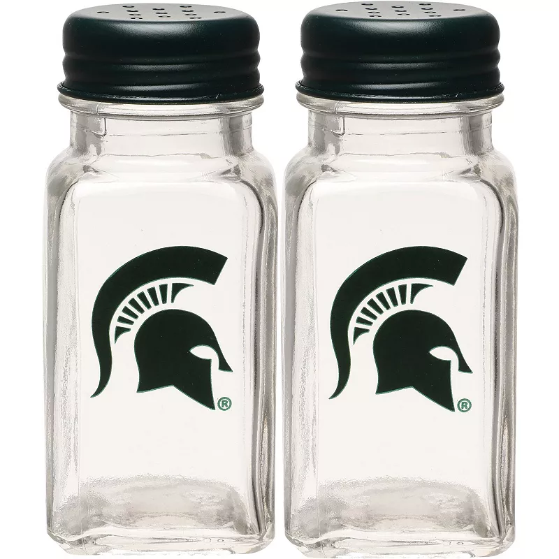 Michigan State Spartans Glass Salt and Pepper Shakers