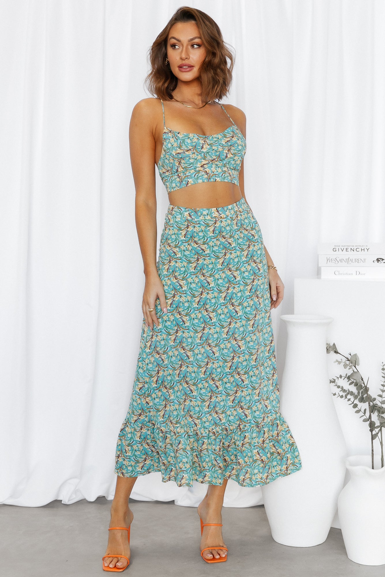 Floral Fleur Maxi Skirt Floral