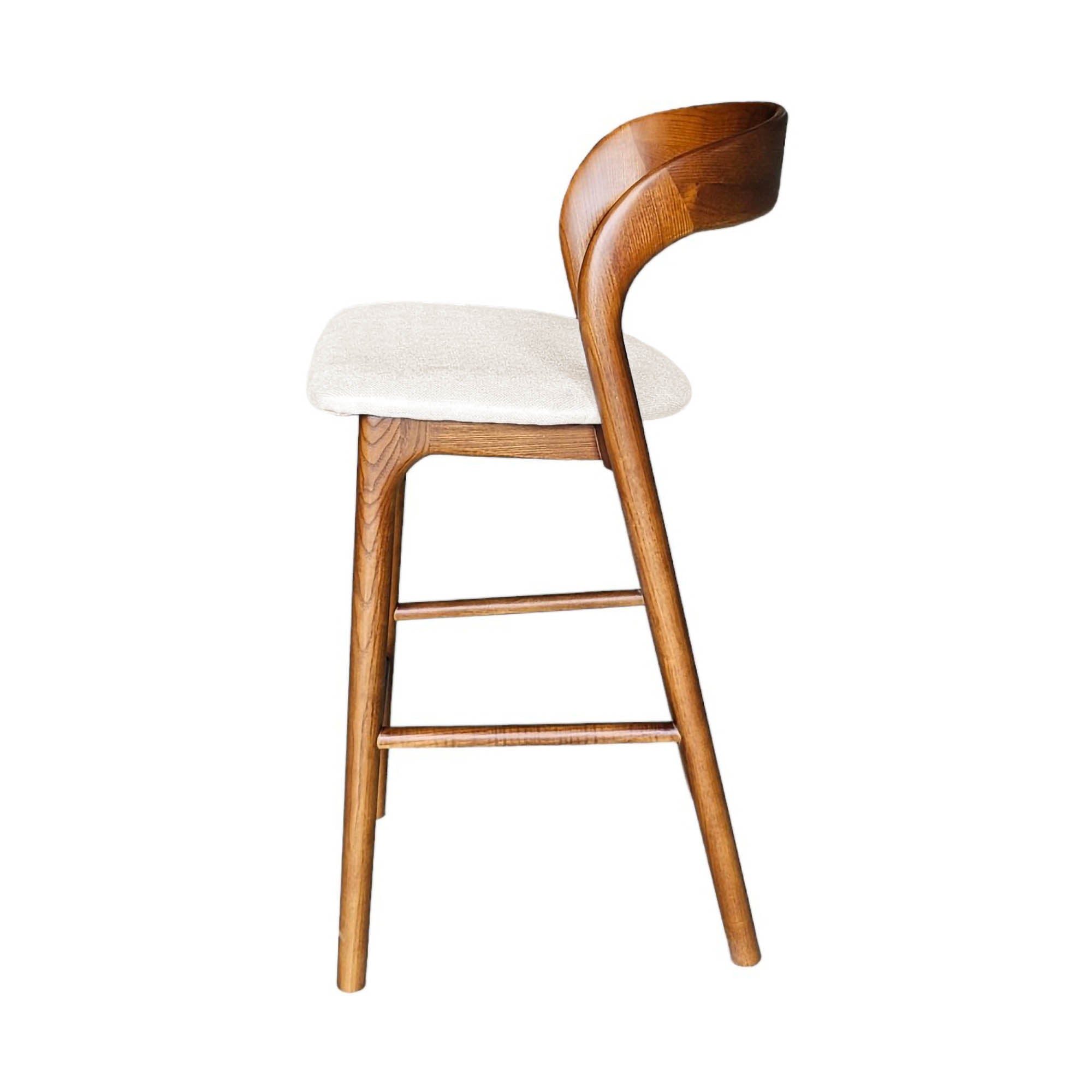 Rotondo Counter Stool - Walnut Frame