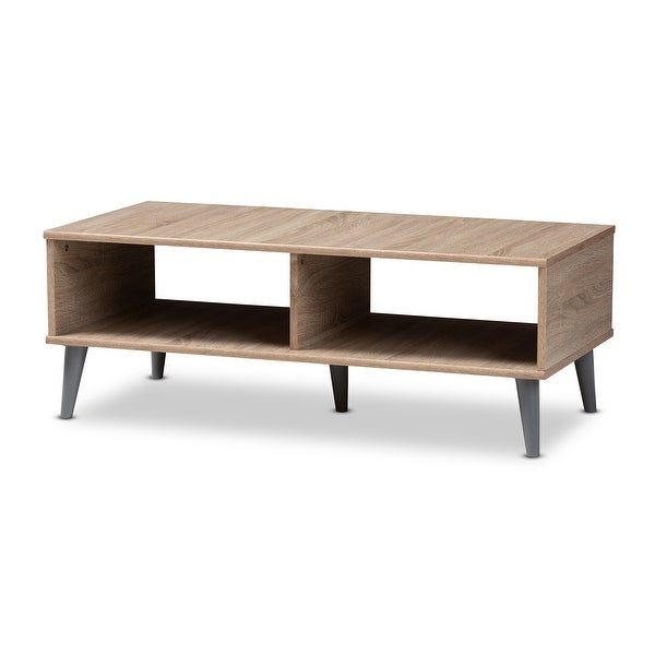 Mid-Century Modern Brown Coffee Table by Baxton Studio