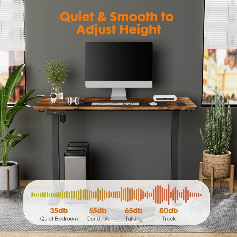 Electric Height Adjustable Ergonomic Computer Desk