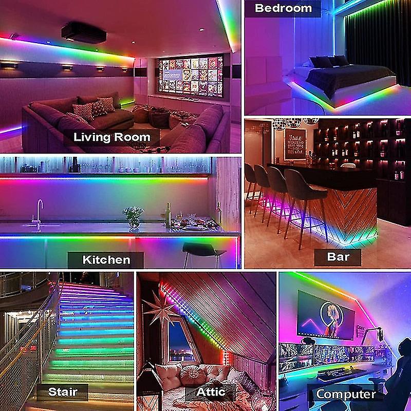 Led Strip Light 1m-30m Dream Colo Ws2812b 5050 Rgb Bluetooth 5v Flexible Lamp Tapa Ribbon Tv Desktop Screen Backlight Diode Tape