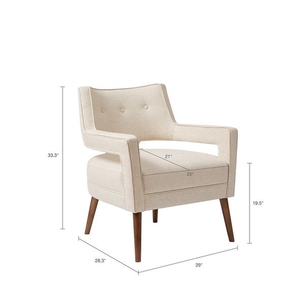 Madison Park Nicoli Cream Accent Chair