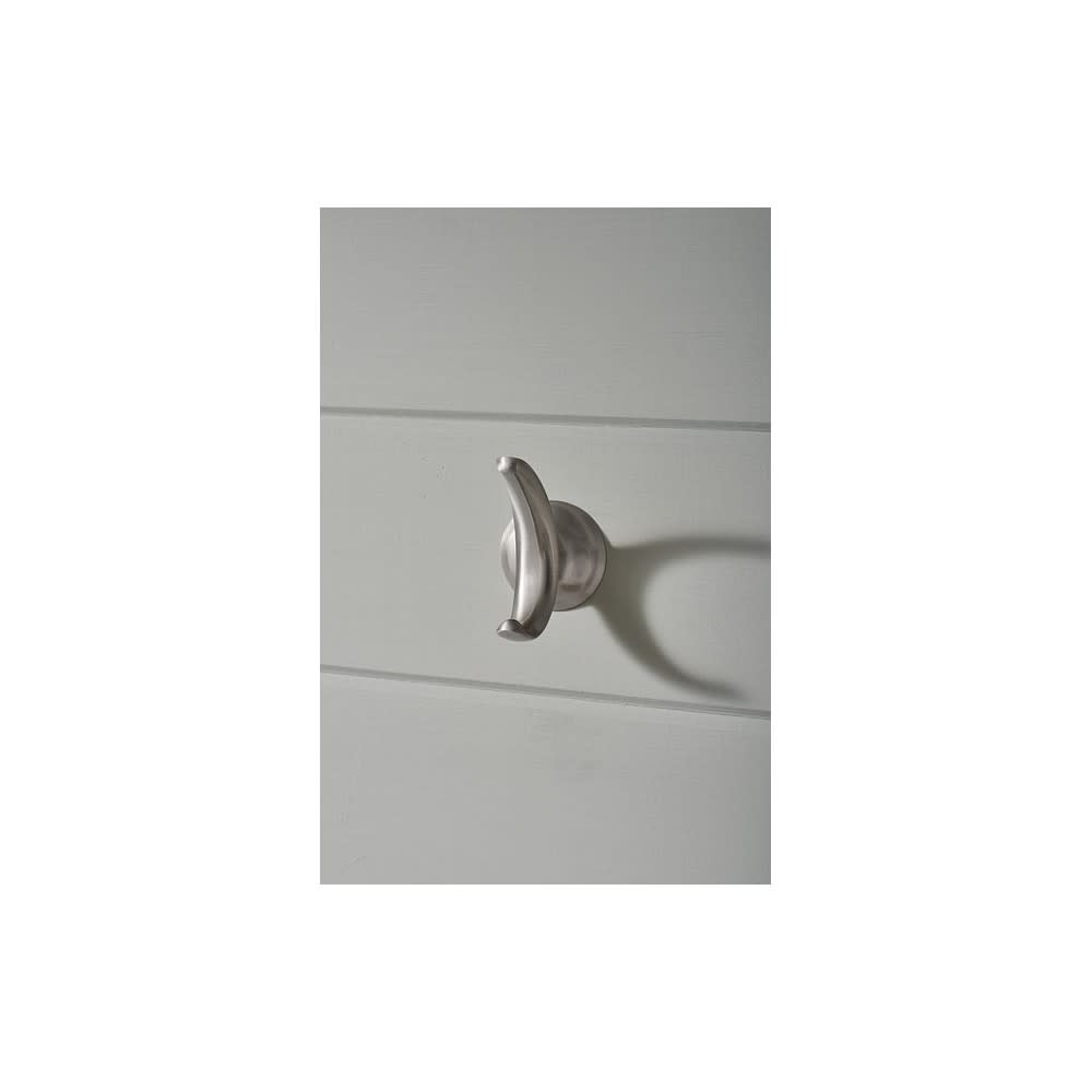 Moen Darcy Brushed Nickel Robe Hook with Press and Mark Stamp 1Pack