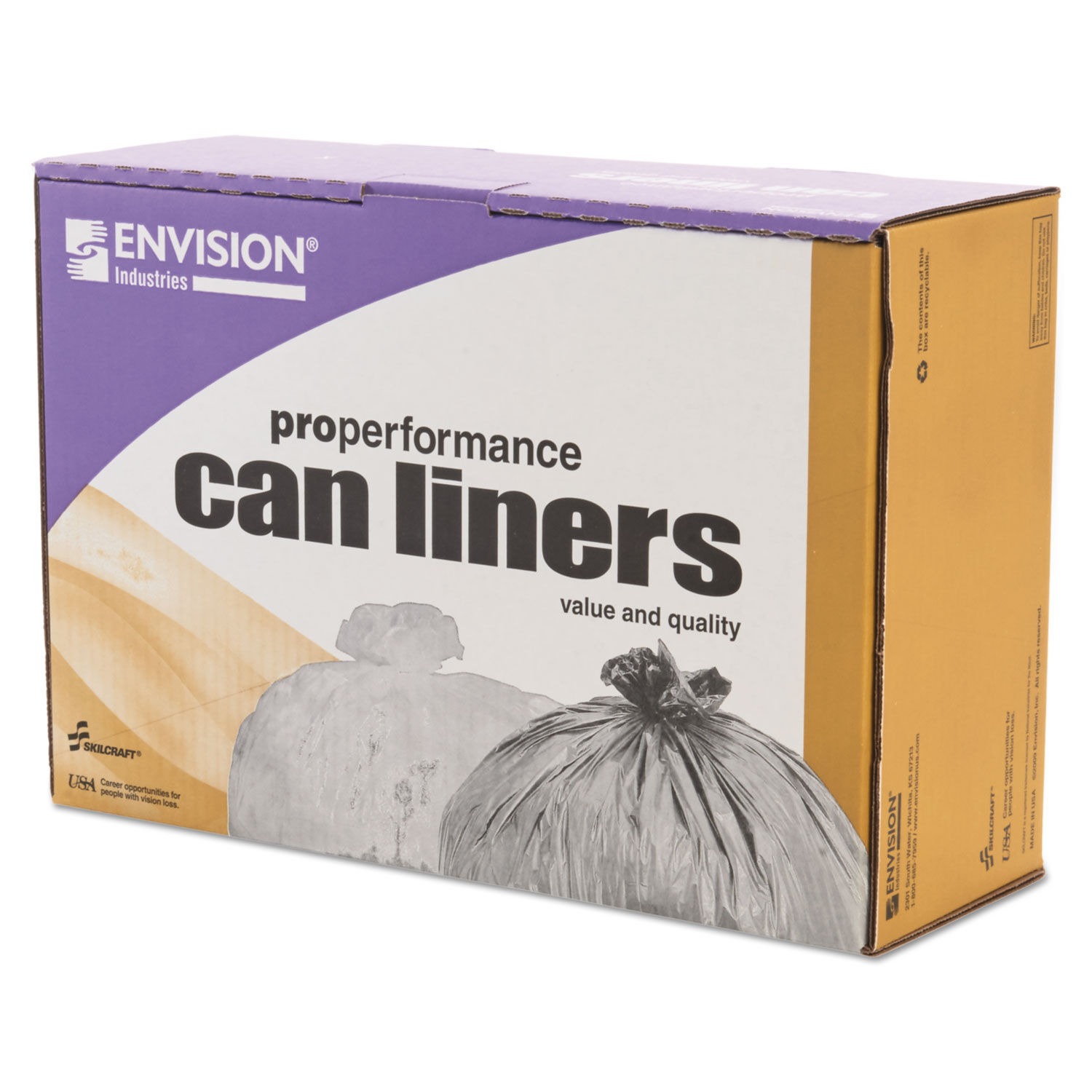 SKILCRAFT High Density Coreless Roll Can Liner by AbilityOneandreg; NSN5574973