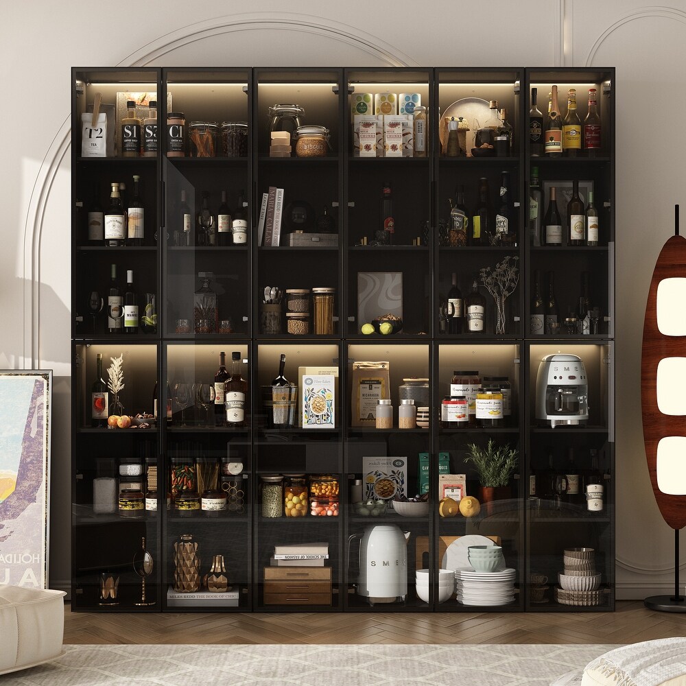 Modular Display Storage Cabinet w/Safety Features and Ambient Lighting