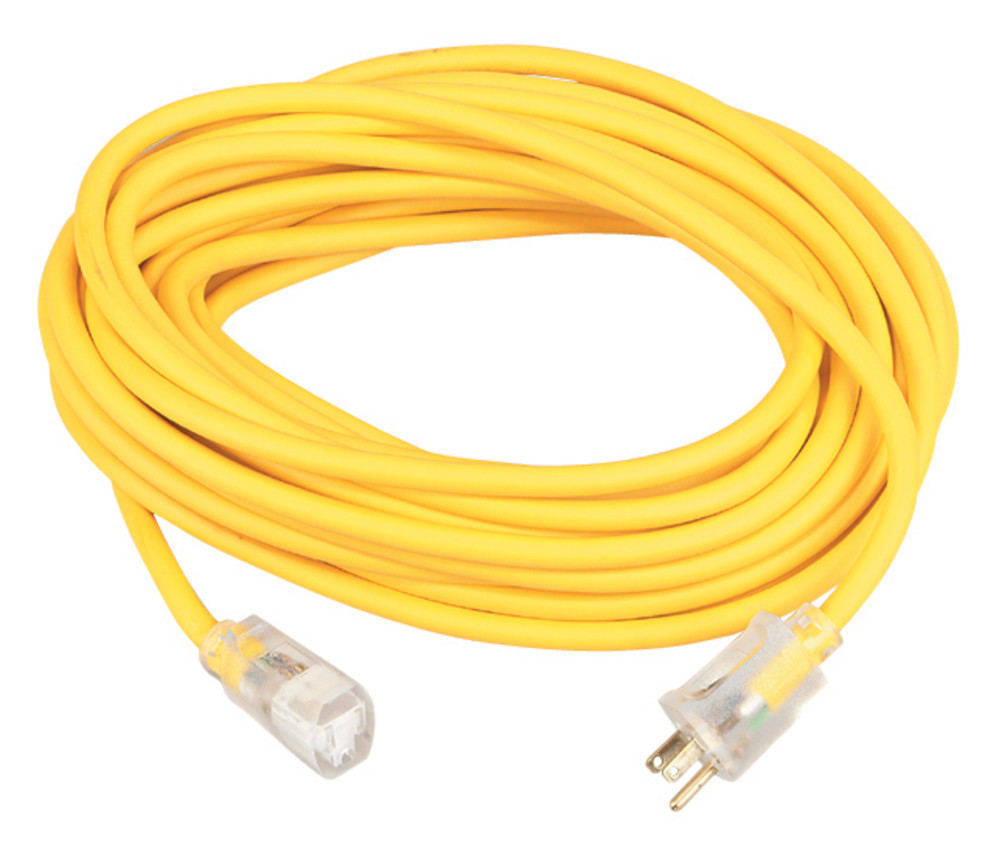 16/3 Insulated Outdoor Extension Cord with Lighted End， 50-Foot ;