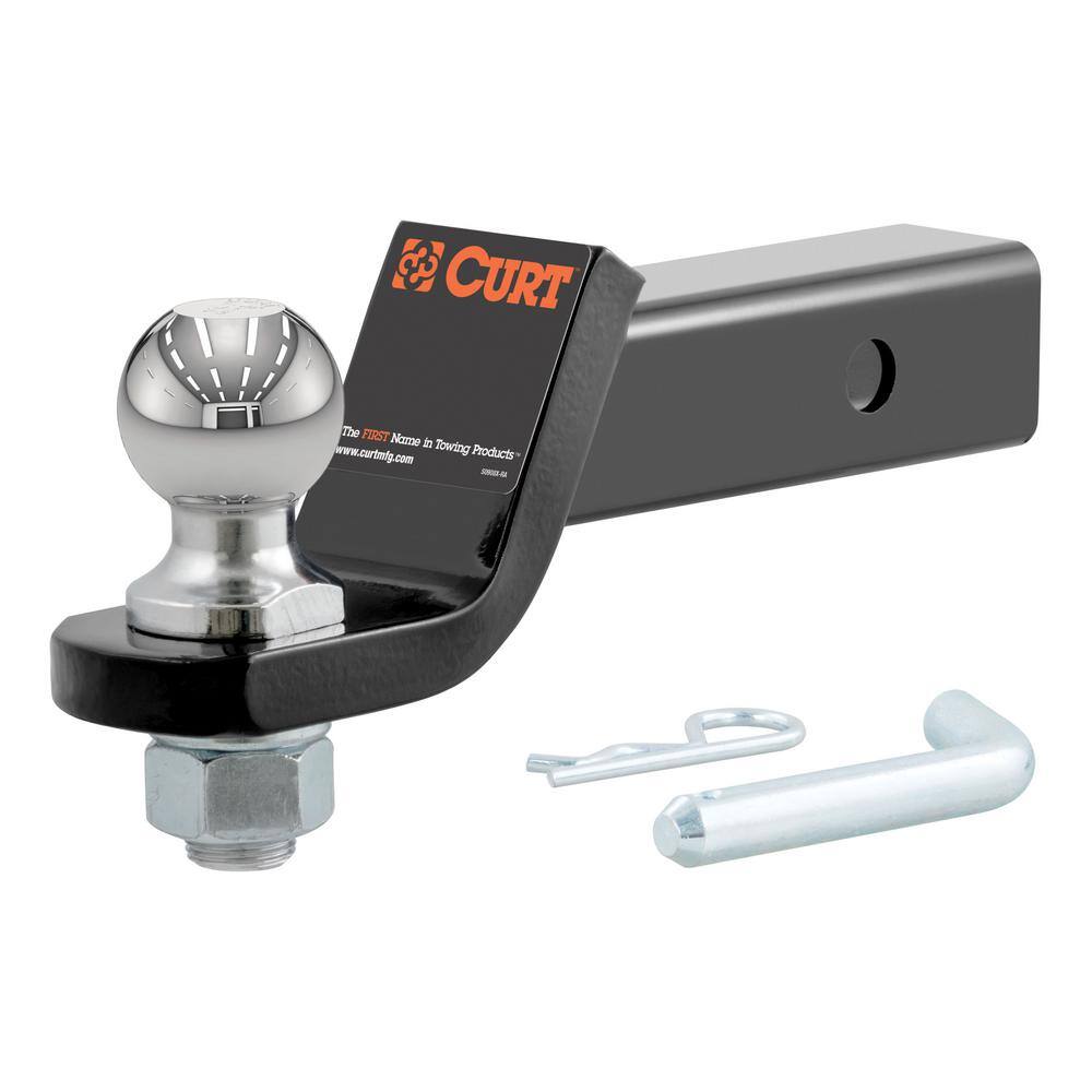 CURT Class 3 Loaded Trailer Hitch Ball Mount with 2 in. Ball 2 in. Shank and 2 in. Drop. 7500 lbs. Capacity 45036