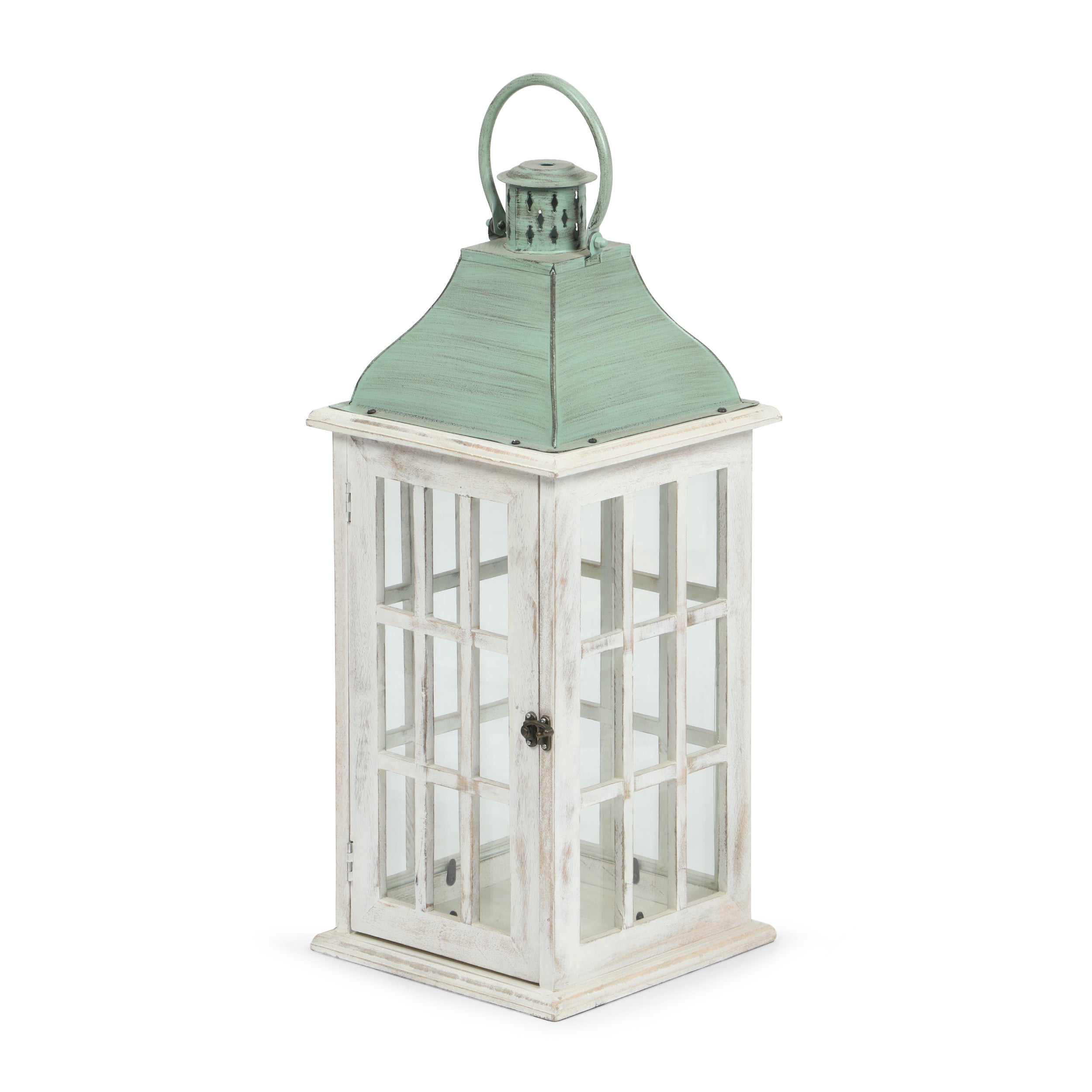 Reigle Coastal Handcrafted Mango Wood Decorative Lantern