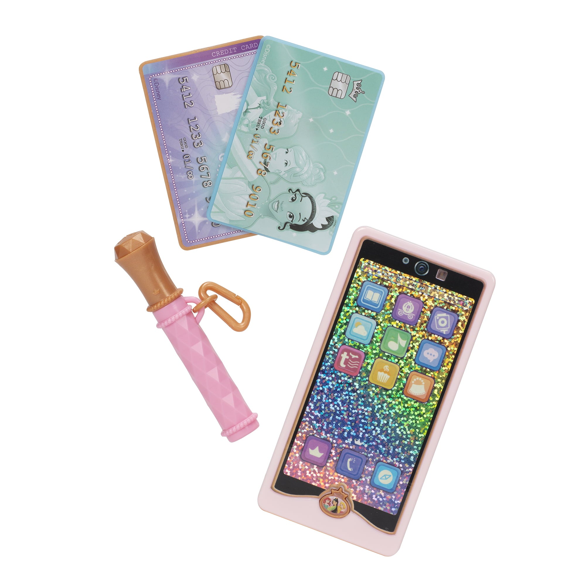 Disney Princess Style Collection Play Phone and Stylish Clutch with Handle and Mirror