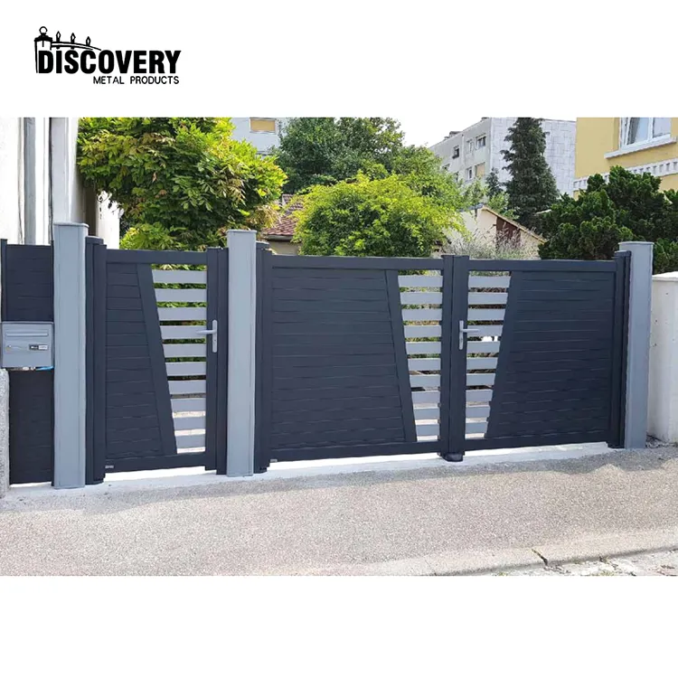 Factory supply aluminum latest main gate designs grill gate design photos for houses