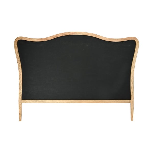 Oak and Linen Headboard - - 34802402