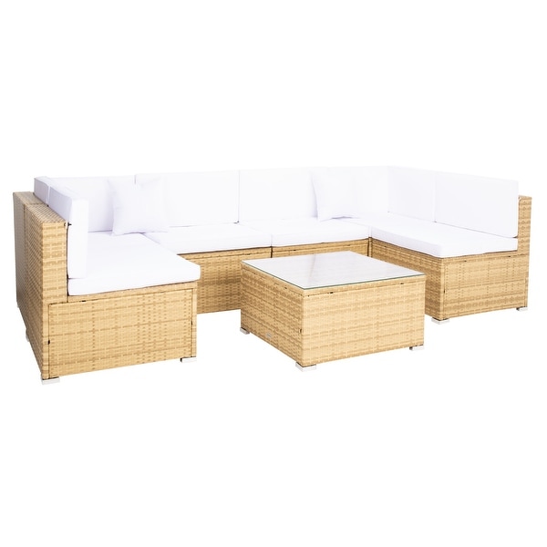 SAFAVIEH Outdoor Living Diona Patio Sectional Set