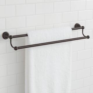 Glacier Bay Mandouri Series 24 in. Double Towel Bar in Bronze 262A-1327H2