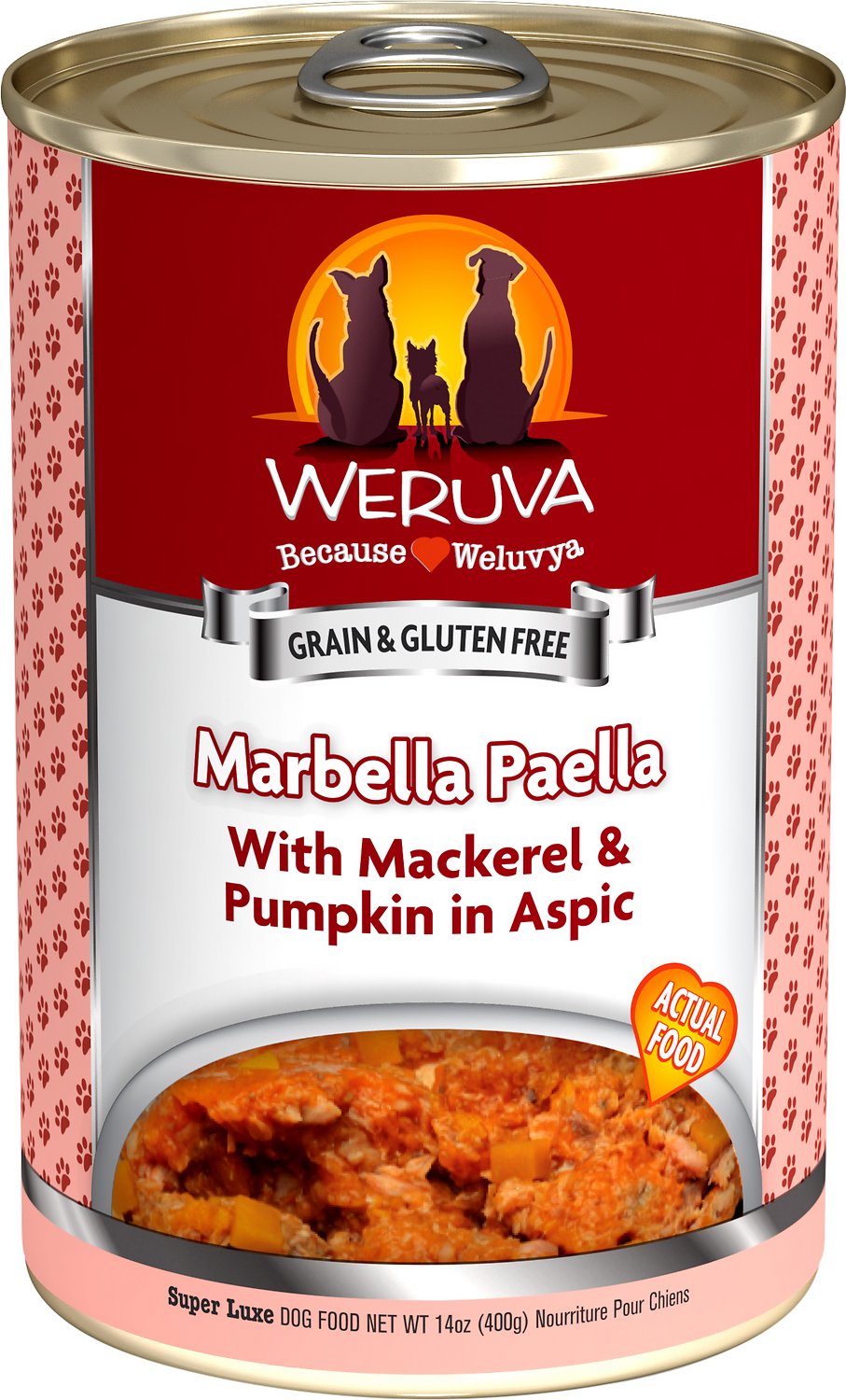 Weruva Marbella Paella With Mackerel and Pumpkin In Aspic Grain Free Wet