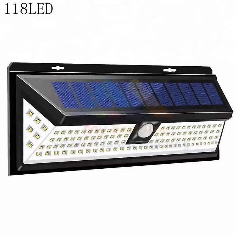 118led Solar Wall Light Outdoor Strong Lighting Sensor Light