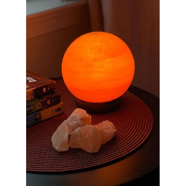 Globe Salt Lamp Pink Q amp a Himalayan Salt