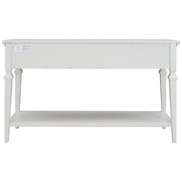 Console Table with Three Top Drawers and Open Style Bottom S