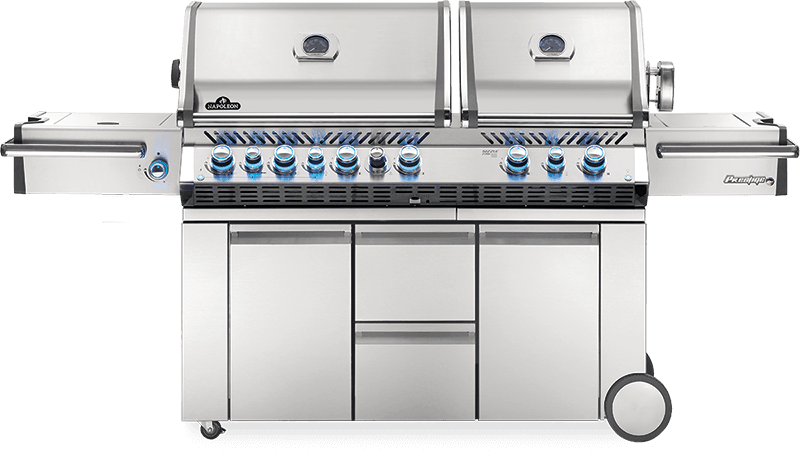 Napoleon Bbq PRO825RSBINSS3 Prestige Pro 825 Rsbi With Power Side Burner, Infrared Rear & Bottom Burners , Stainless Steel , Natural Gas