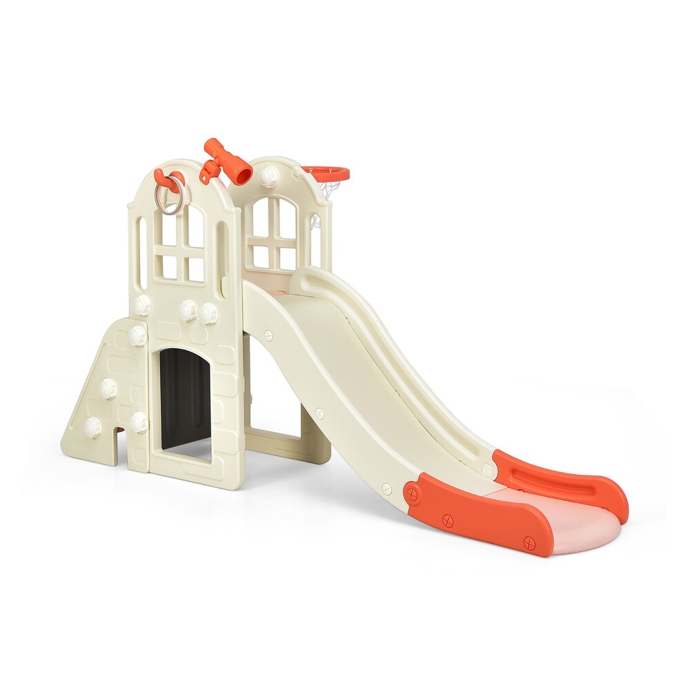 Costway 6 In 1 Large Slide for Kids Toddler Climber Slide Playset w/